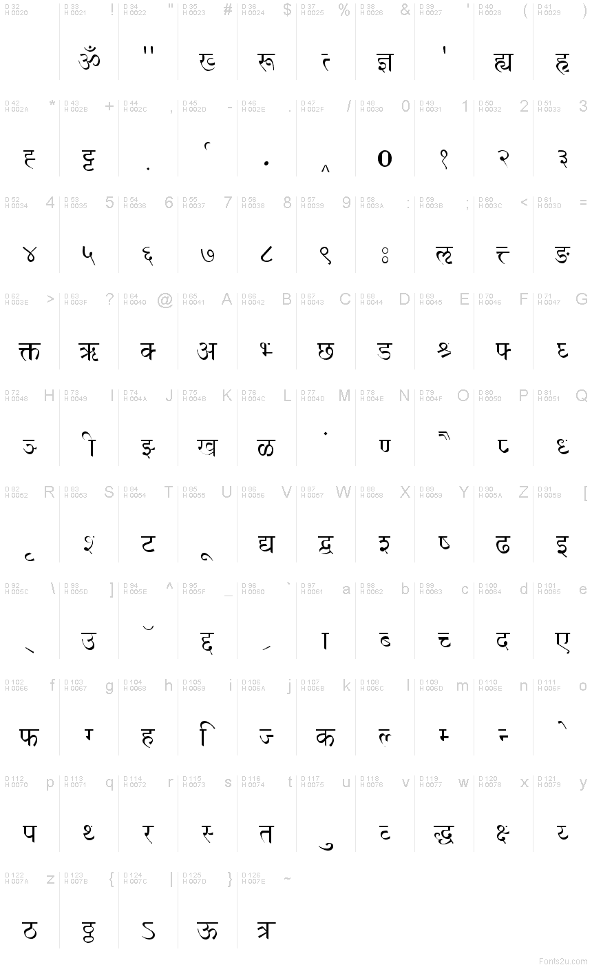 Marathi font shivaji